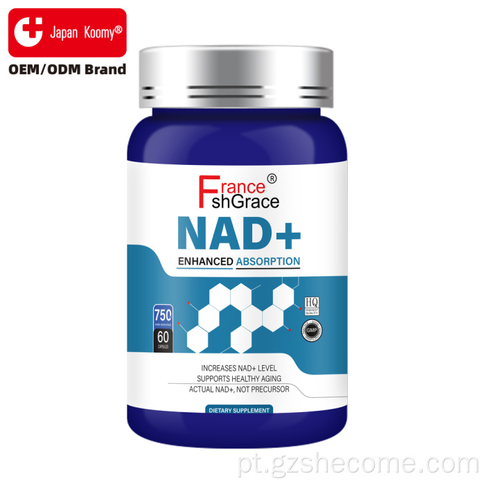 Cápsulas Shecome NAD para suporte antioxidante NAD + suplementos